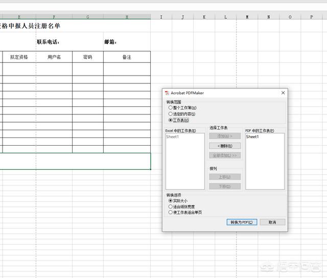 什么软件可以批量将excel文件转化为PDF格式文件？