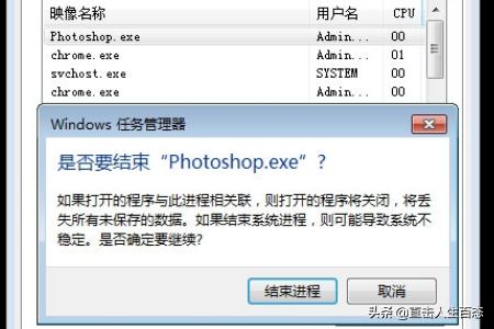 Photoshop程序软件没有反应卡住了怎么关闭？